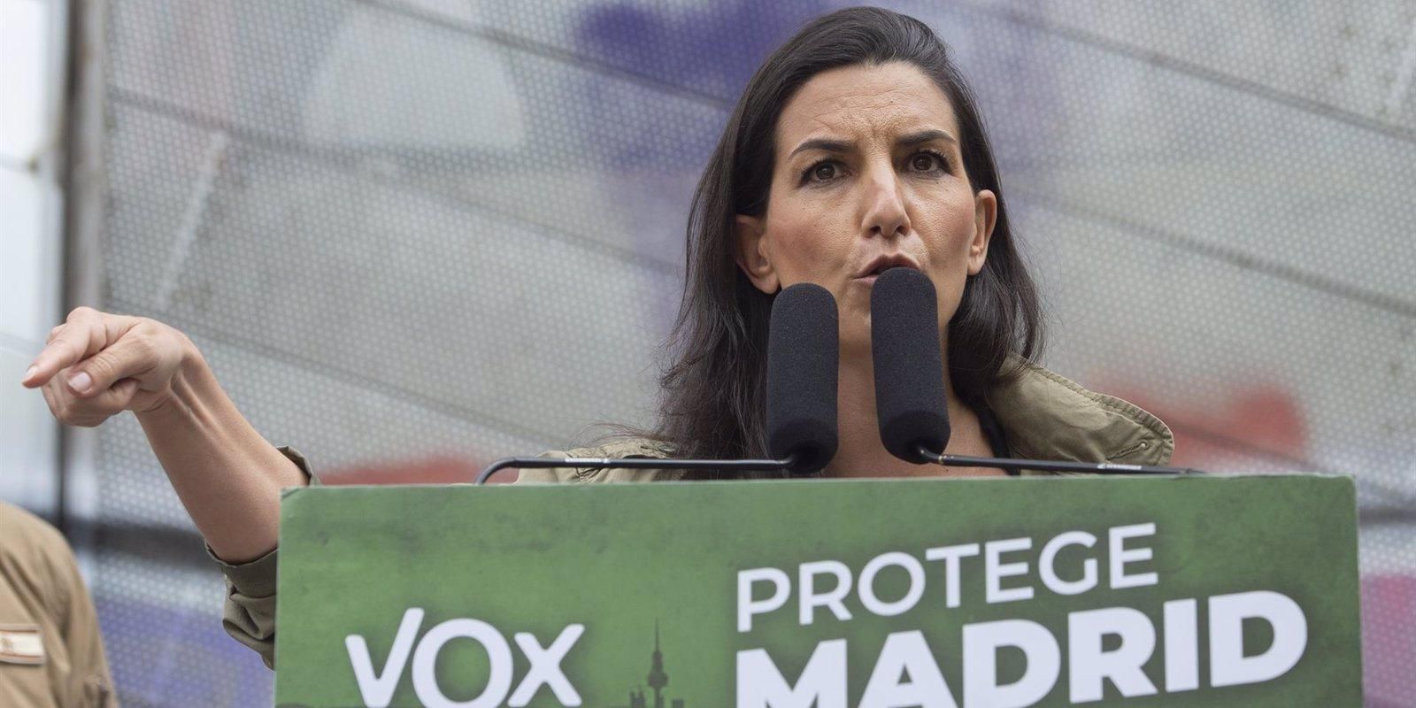 Monasterio asegura que Vox acabará con las leyes que permiten "adoctrinar" en los colegios