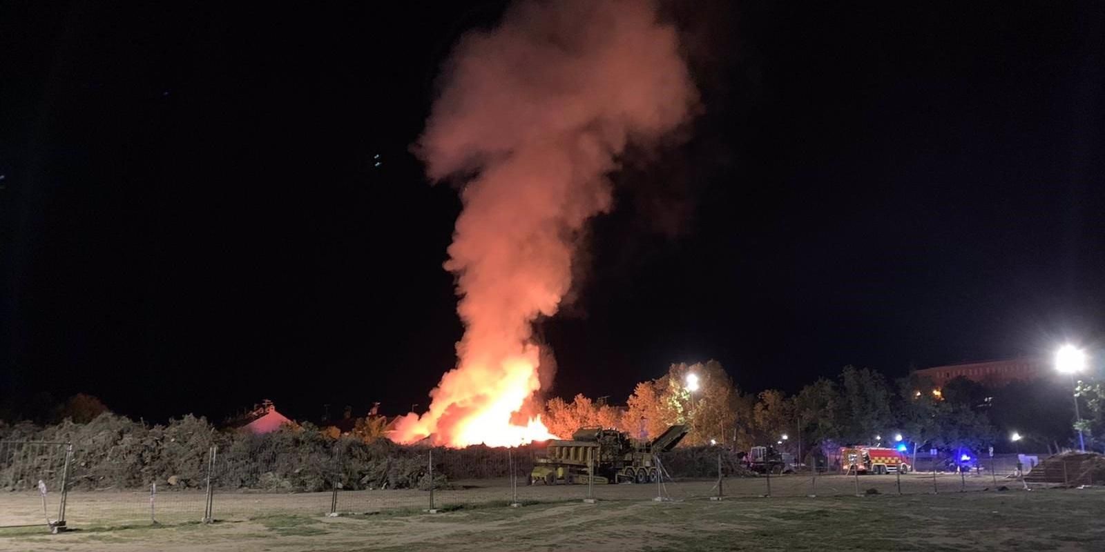 Se provoca un incendio en Villaviciosa por el amontonamiento de restos de vegetación de Filomena