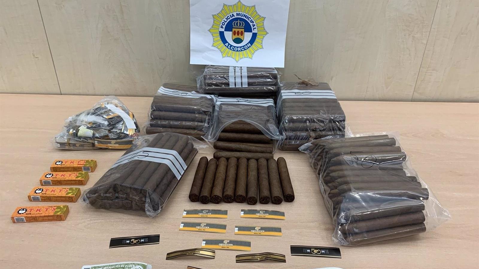 Intervenida en Alcorcón una remesa de puros que hacían pasar por marcas de alta gama