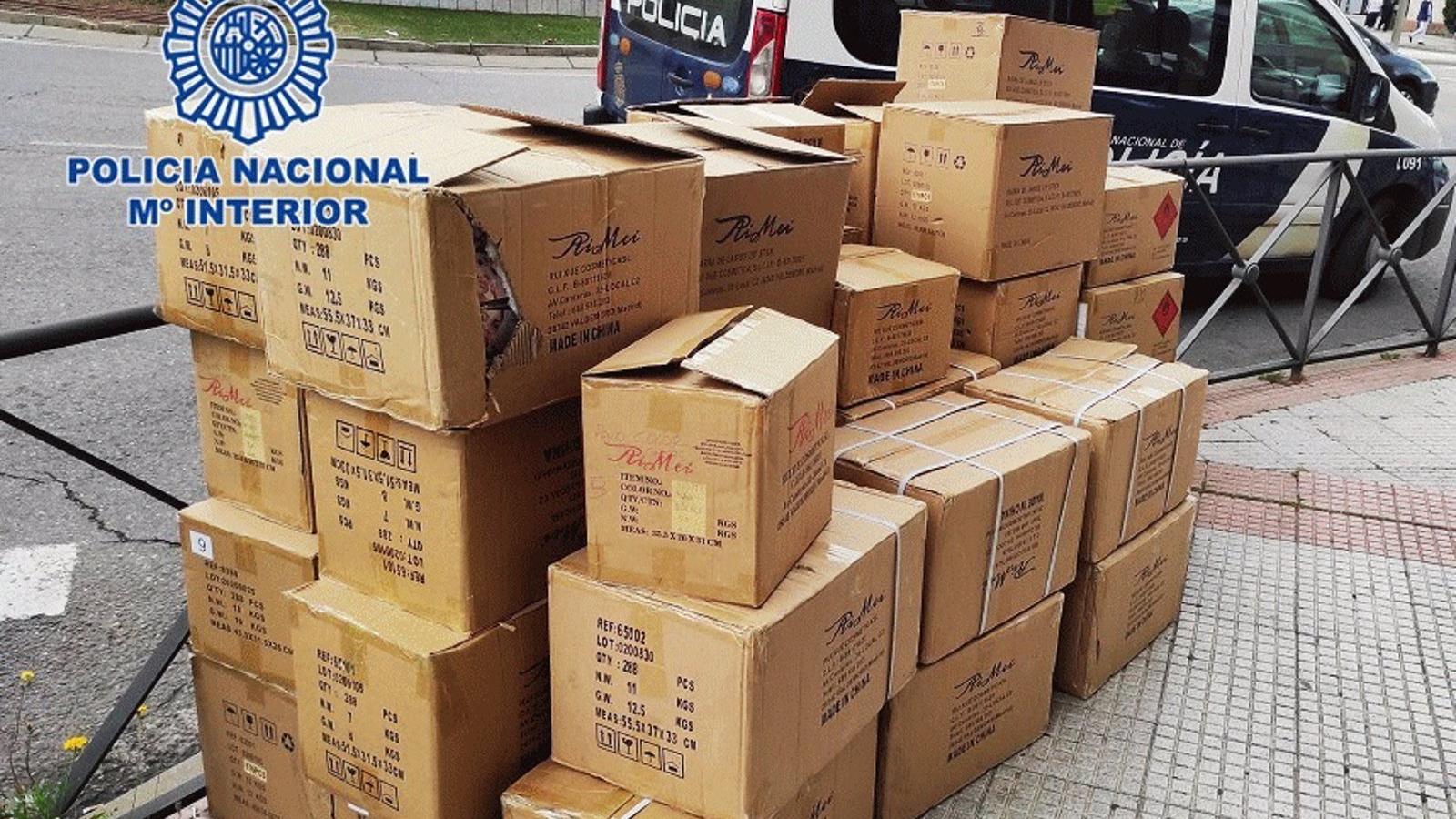 Tres detenidos por robar cosméticos valorados en 50.000€ de una nave de Valdemoro