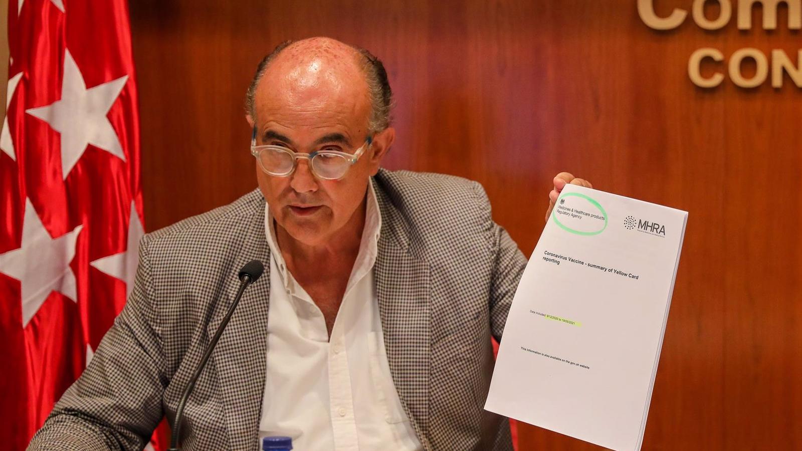 La Comunidad empezará a vacunar el lunes a los menores de 60 años que recibieron la primera dosis de AstraZeneca