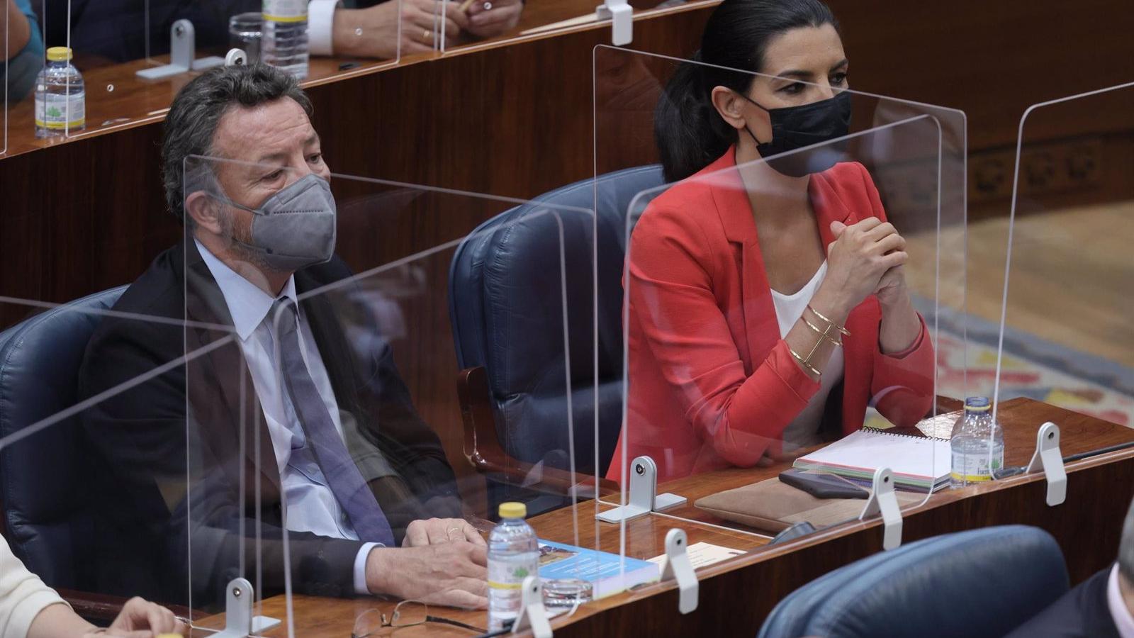 Vox emplaza a PSOE y Más Madrid a apoyar la reducción de diputados en la Asamblea