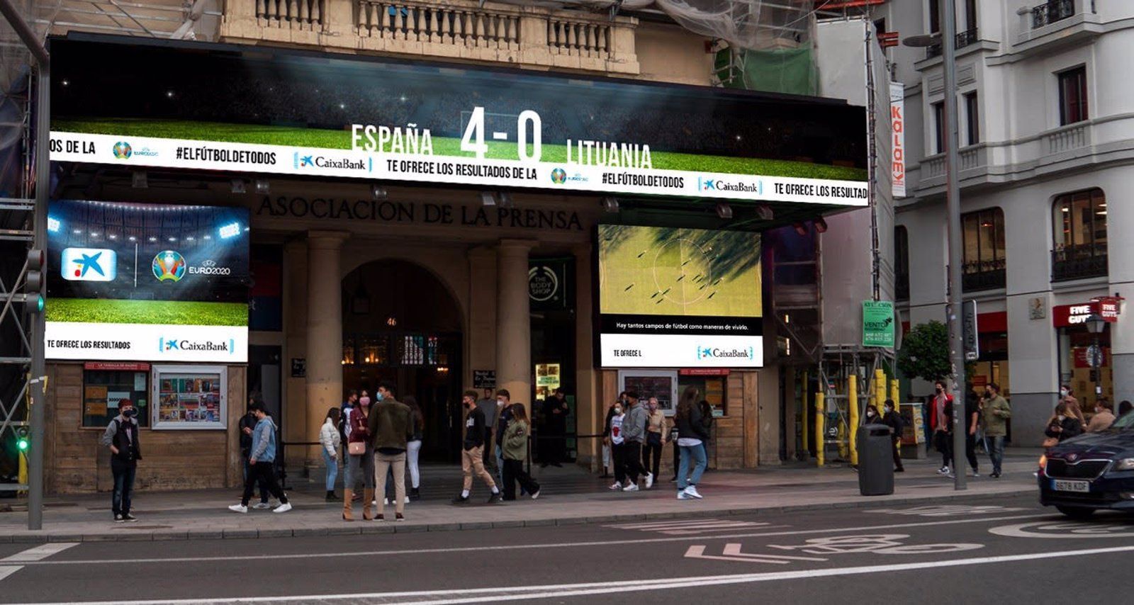 Las pantallas del Palacio de la Prensa retransmitirán la Eurocopa con los resultados de cada partido en tiempo real