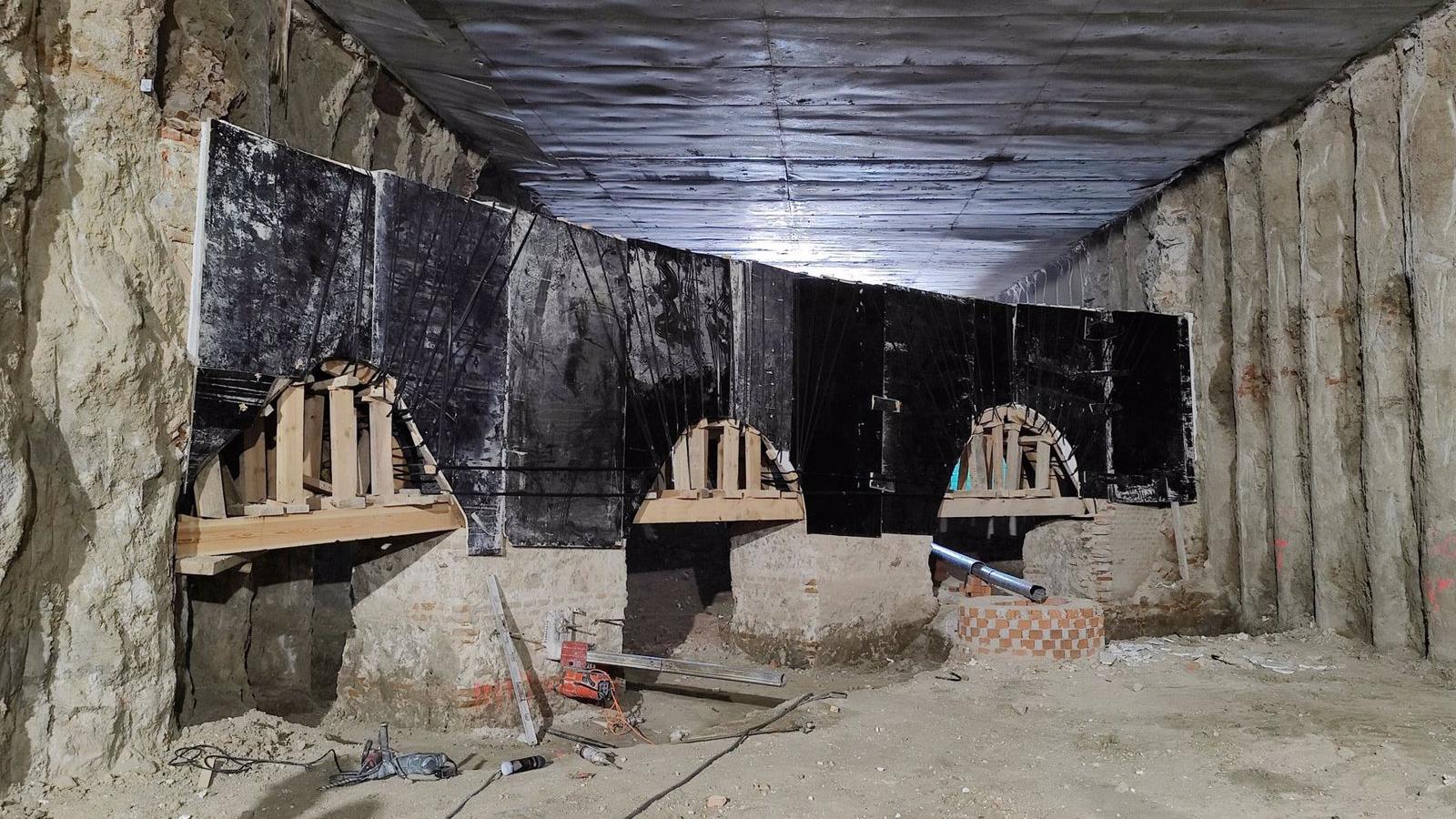 Los restos del Cuartel de San Gil hallados en Plaza de España formarán parte de un nuevo itinerario cultural