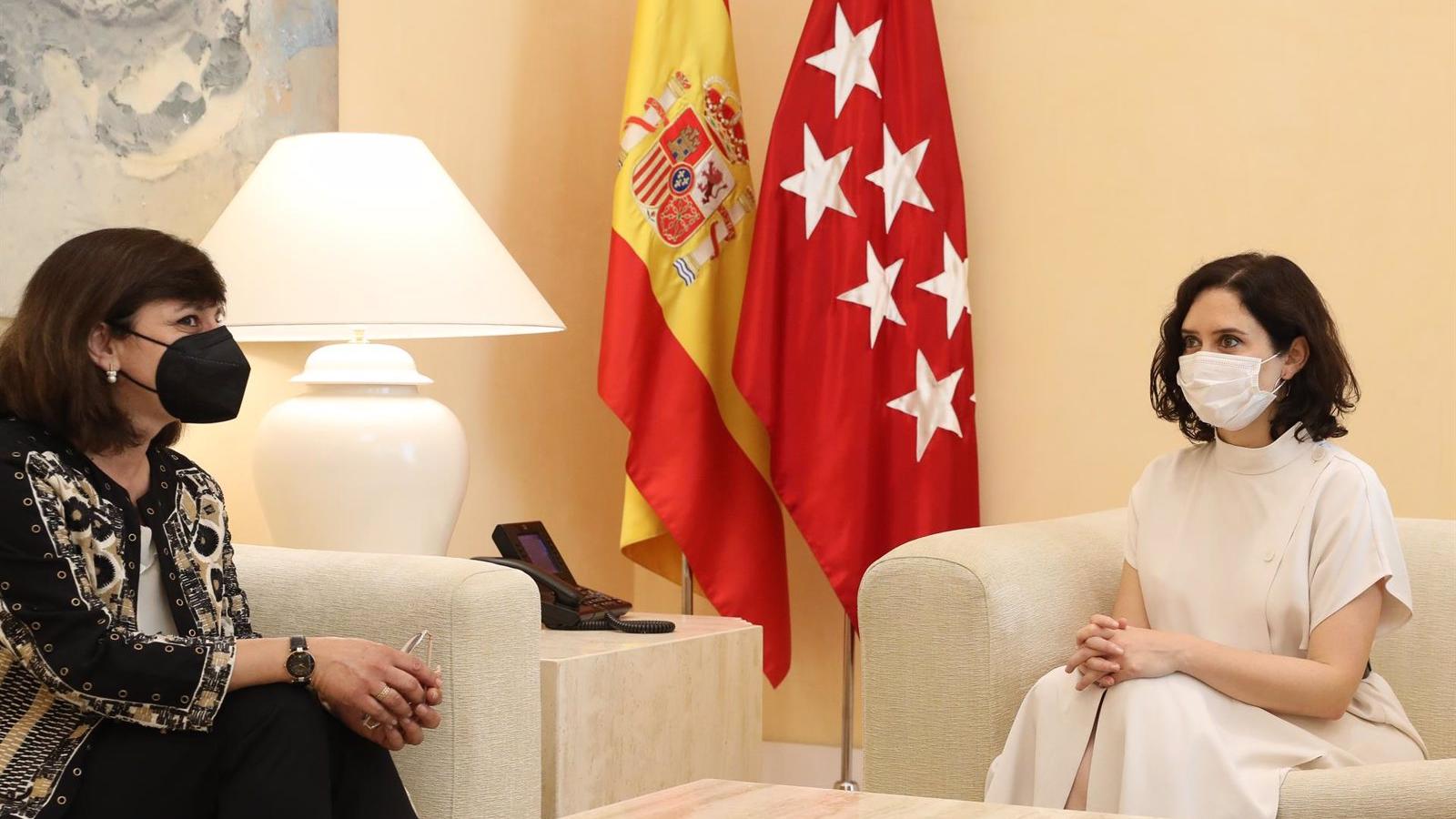 Díaz Ayuso se reúne con la nueva fiscal superior de la Comunidad y le traslada su compromiso con la modernización de sedes