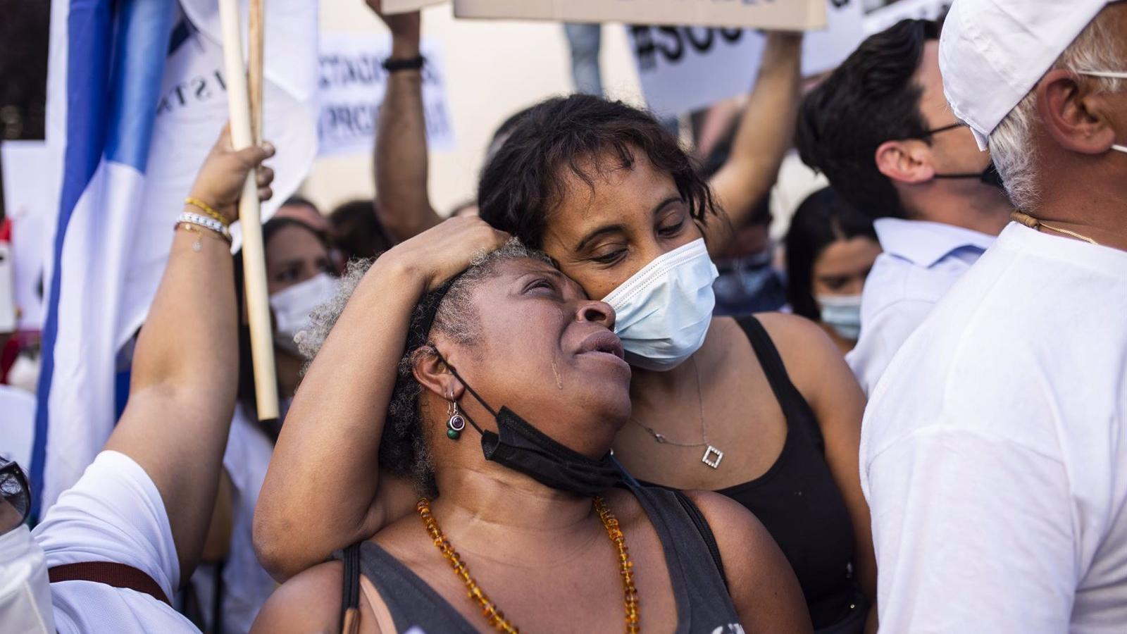 Continúan las protestas en Madrid contra el Gobierno cubano con la presencia de PP, Cs y Vox