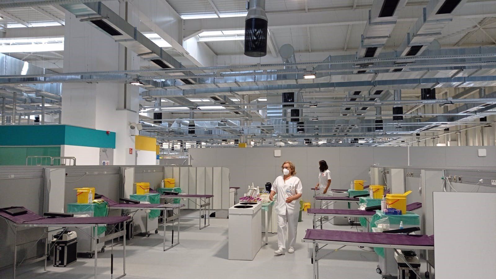 El Centro de Transfusión instala un punto de donación de sangre en el Hospital Zendal