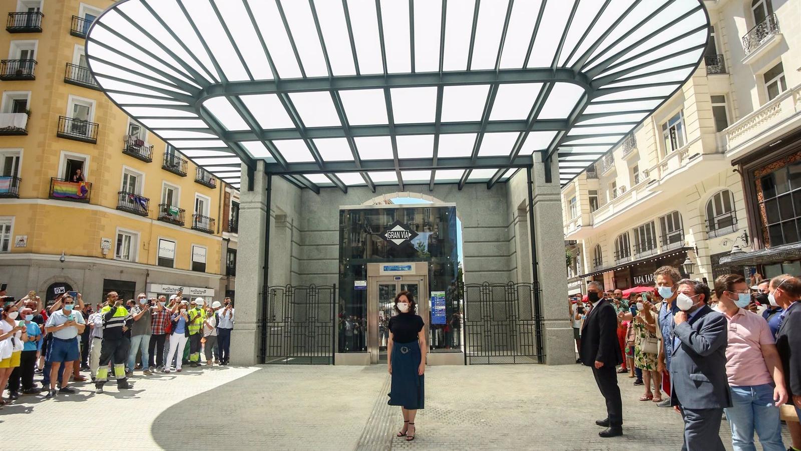 Inaugurada la estación de Gran Vía, que conjuga "patrimonio" con "modernidad"