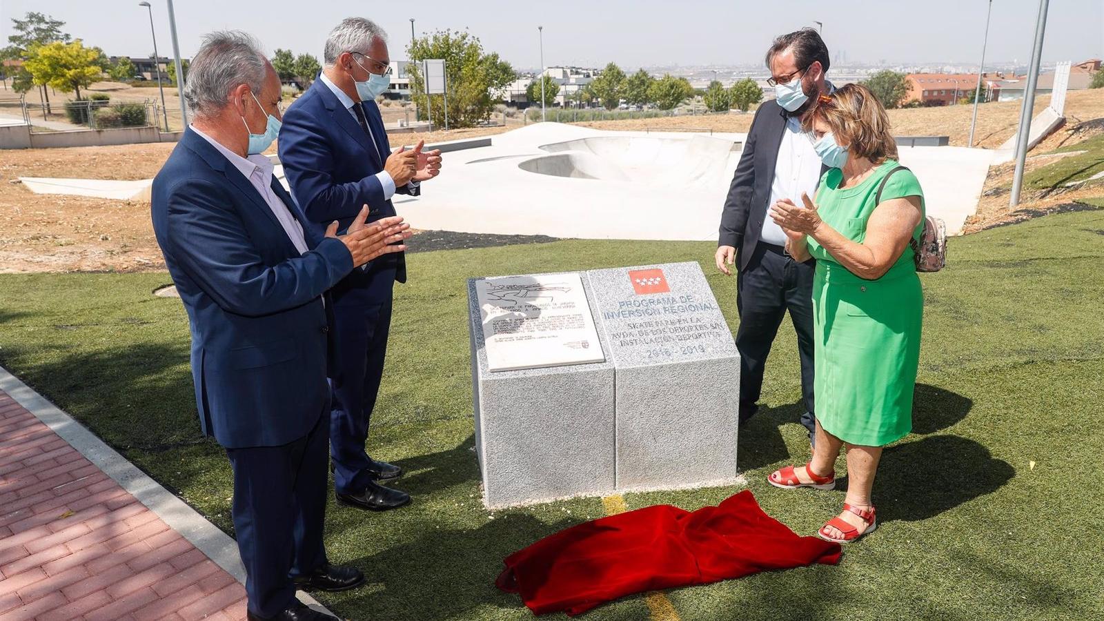 La Comunidad inaugura un skatepark en homenaje a Ignacio Echeverría en Paracuellos de Jarama
