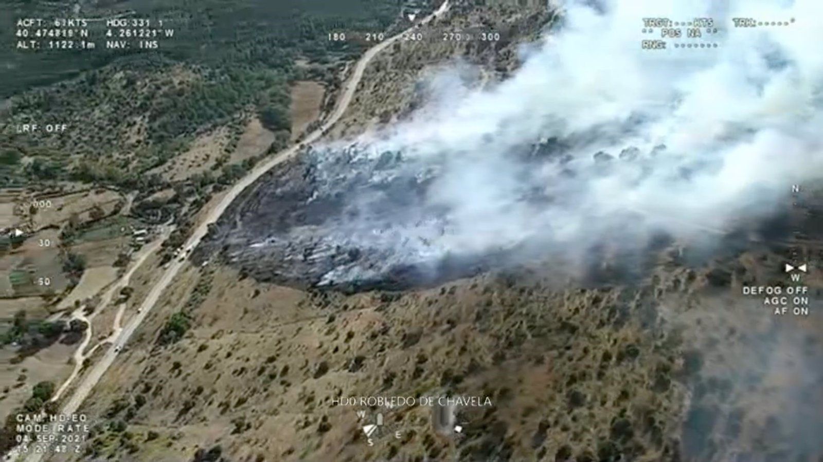 Controlan en 70 minutos un incendio forestal en Robledo de Chavela