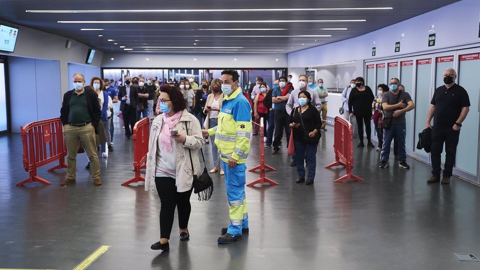 El Wanda Metropolitano finaliza su actividad como punto de vacunación tras haber administrado más de 577.000 dosis
