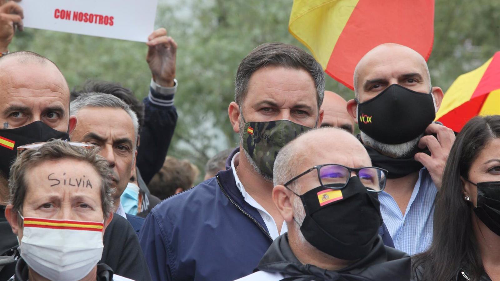 Abascal denuncia en Arrasate la "traición" a las víctimas de Pedro Sánchez, presidente "con los votos de ETA"