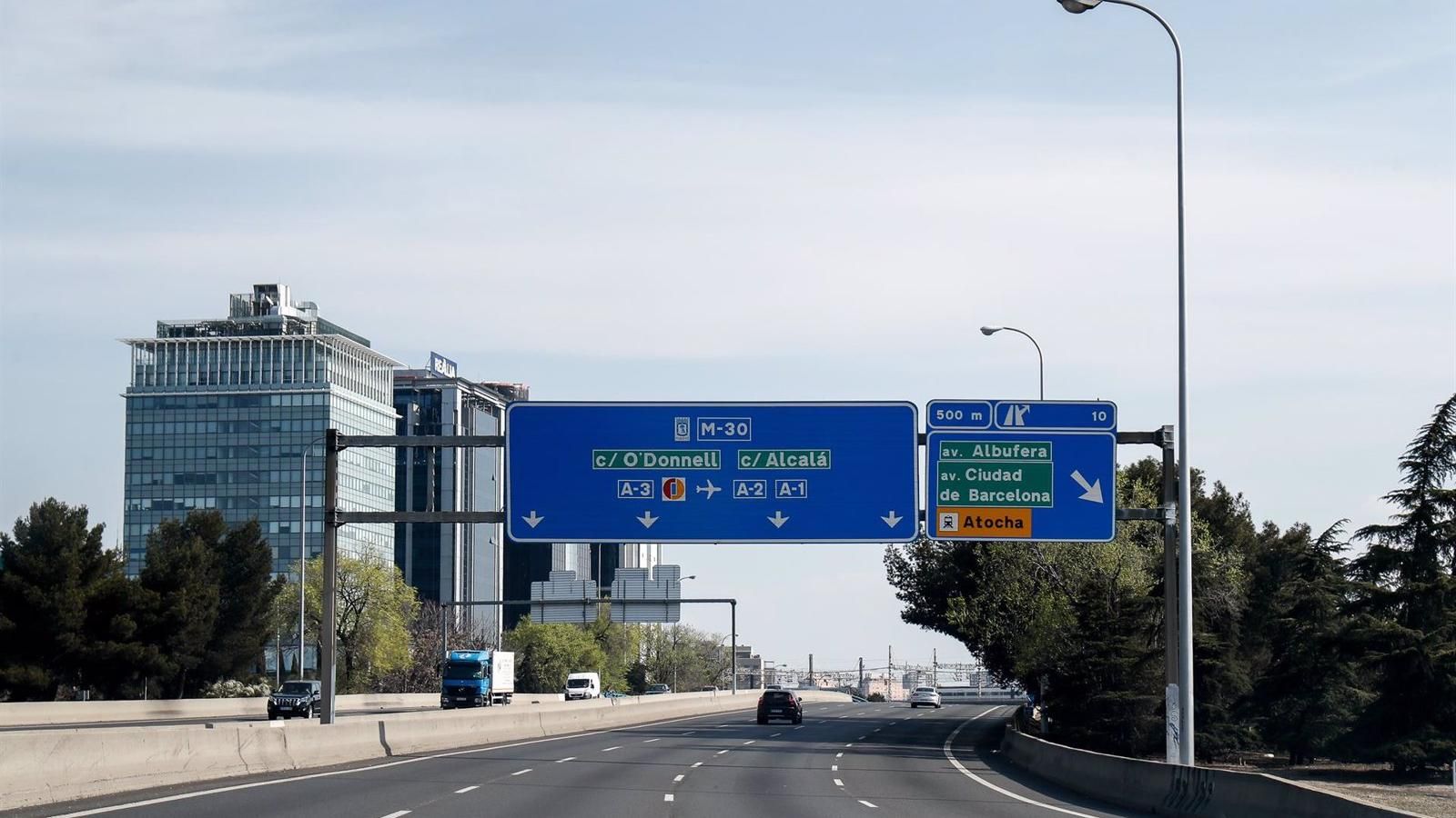 El tráfico en la M-30 de 6 a 18 horas sube un 10%  por un mayor uso de vehículo privado