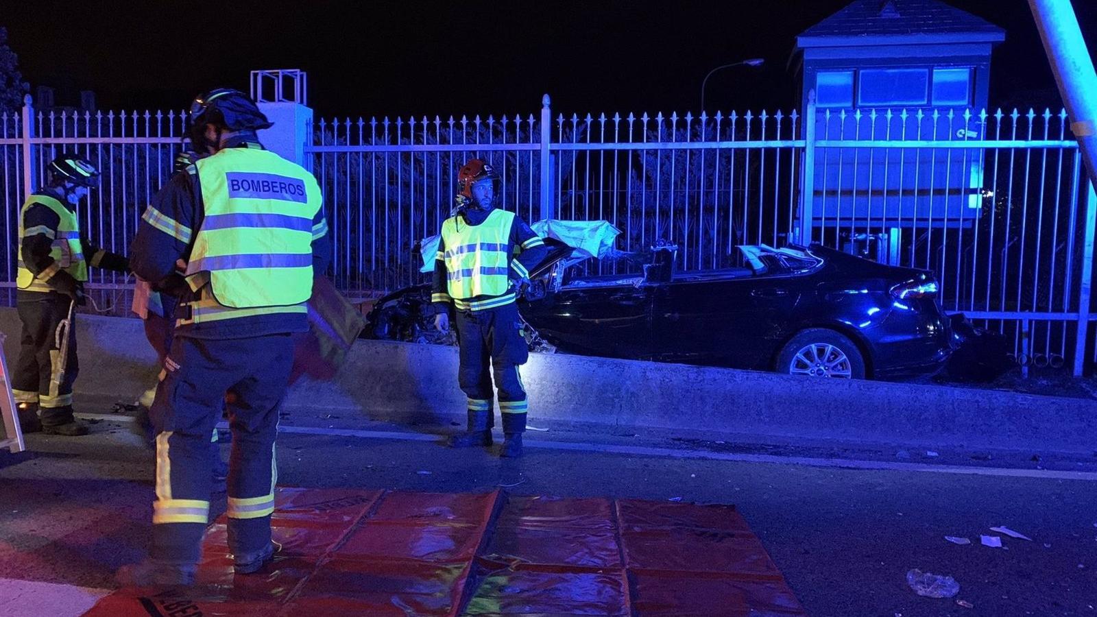 Herido un hombre de 43 años al salirse de la vía en la A-6 a la altura del Palacio de la Moncloa