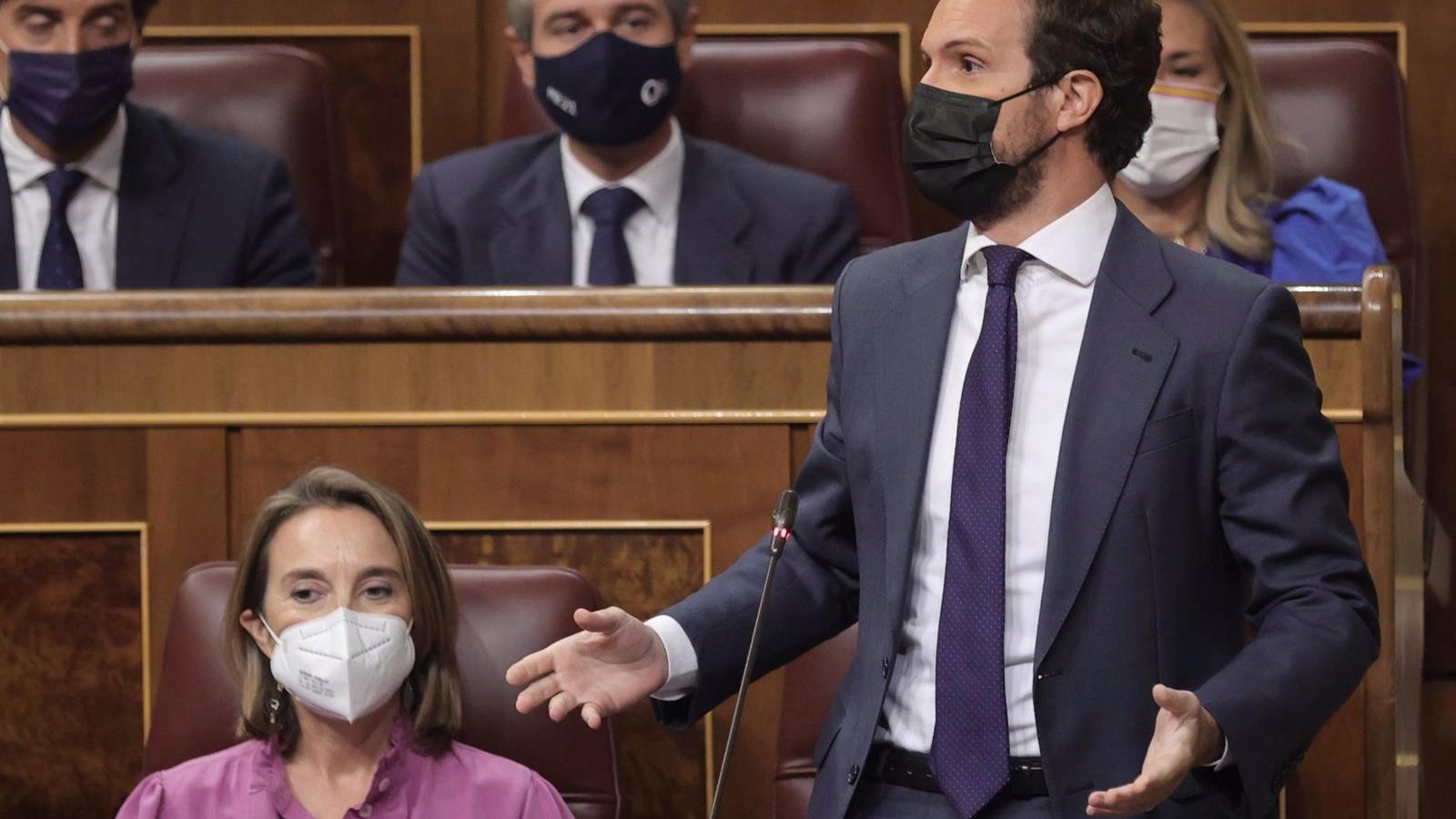 Casado acusa al PSOE de "blanquear" a Otegi y recalca que Bildu debe condenar a ETA: "No hay nada que acordar con ellos"