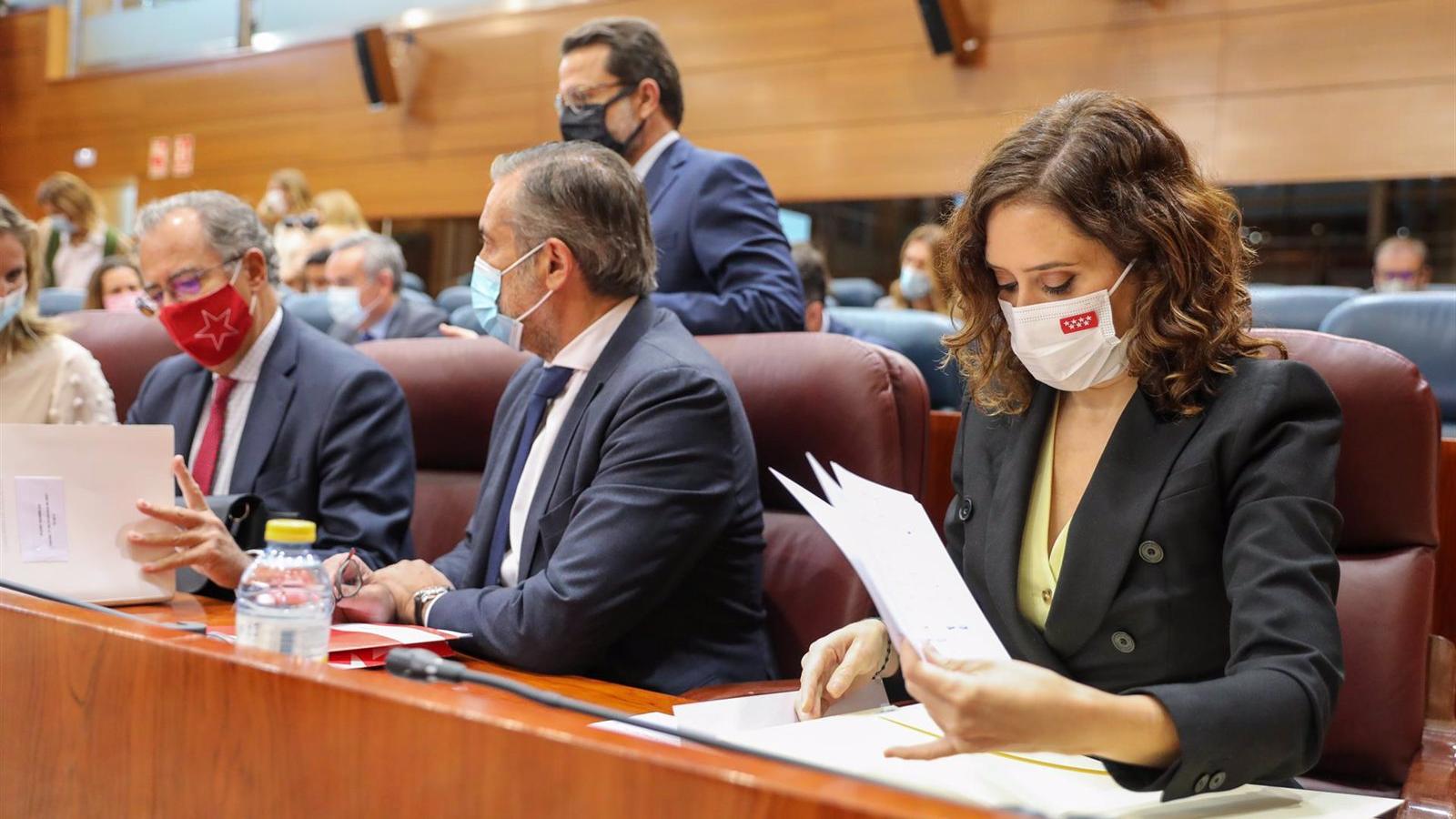Díaz Ayuso emplaza a Vox a llegar a un acuerdo para los Presupuestos de 2022