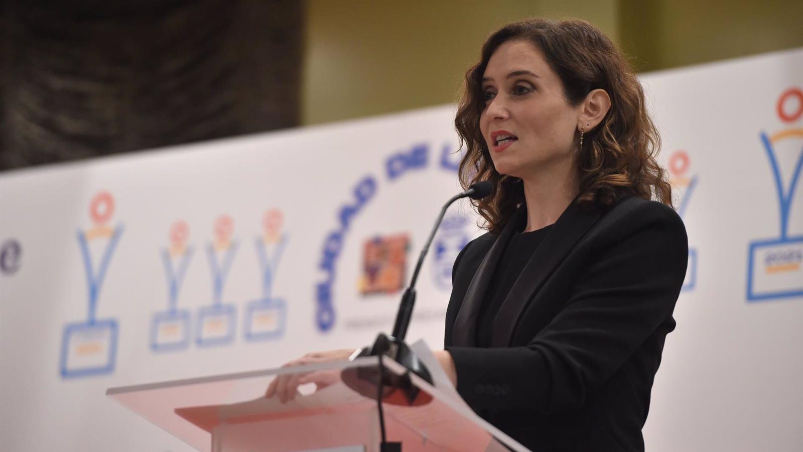 Díaz Ayuso recibe el galardón Ciudad de Leganés y lo comparte con toda una región "que mantiene su pulso más vivo que nunca"