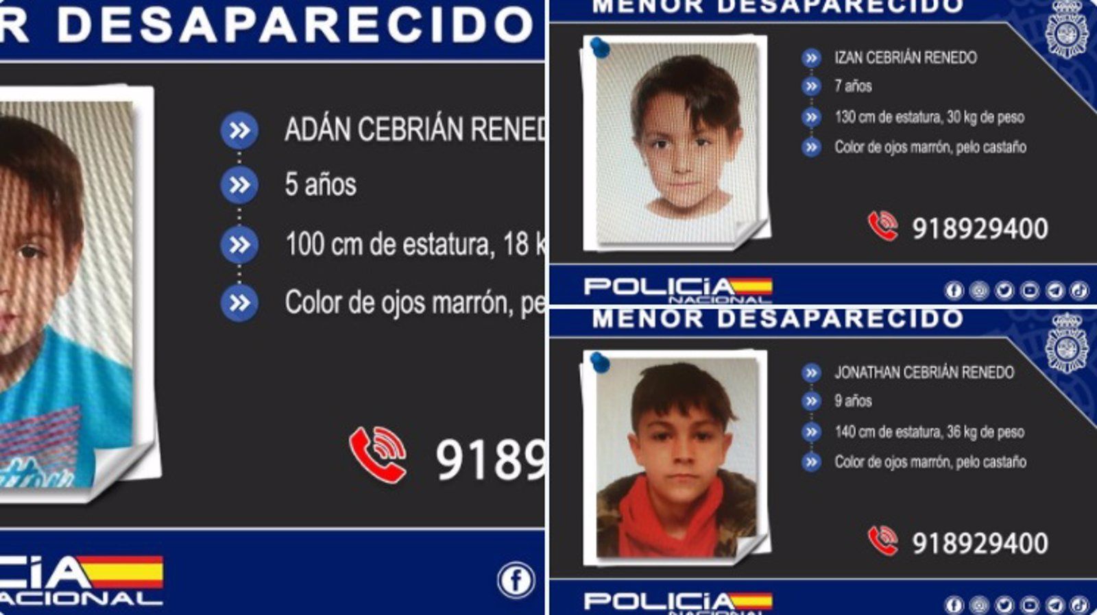 Piden colaboración ciudadana para hallar a los tres niños cuya madre se llevó sin permiso de un centro de menores en Aranjuez