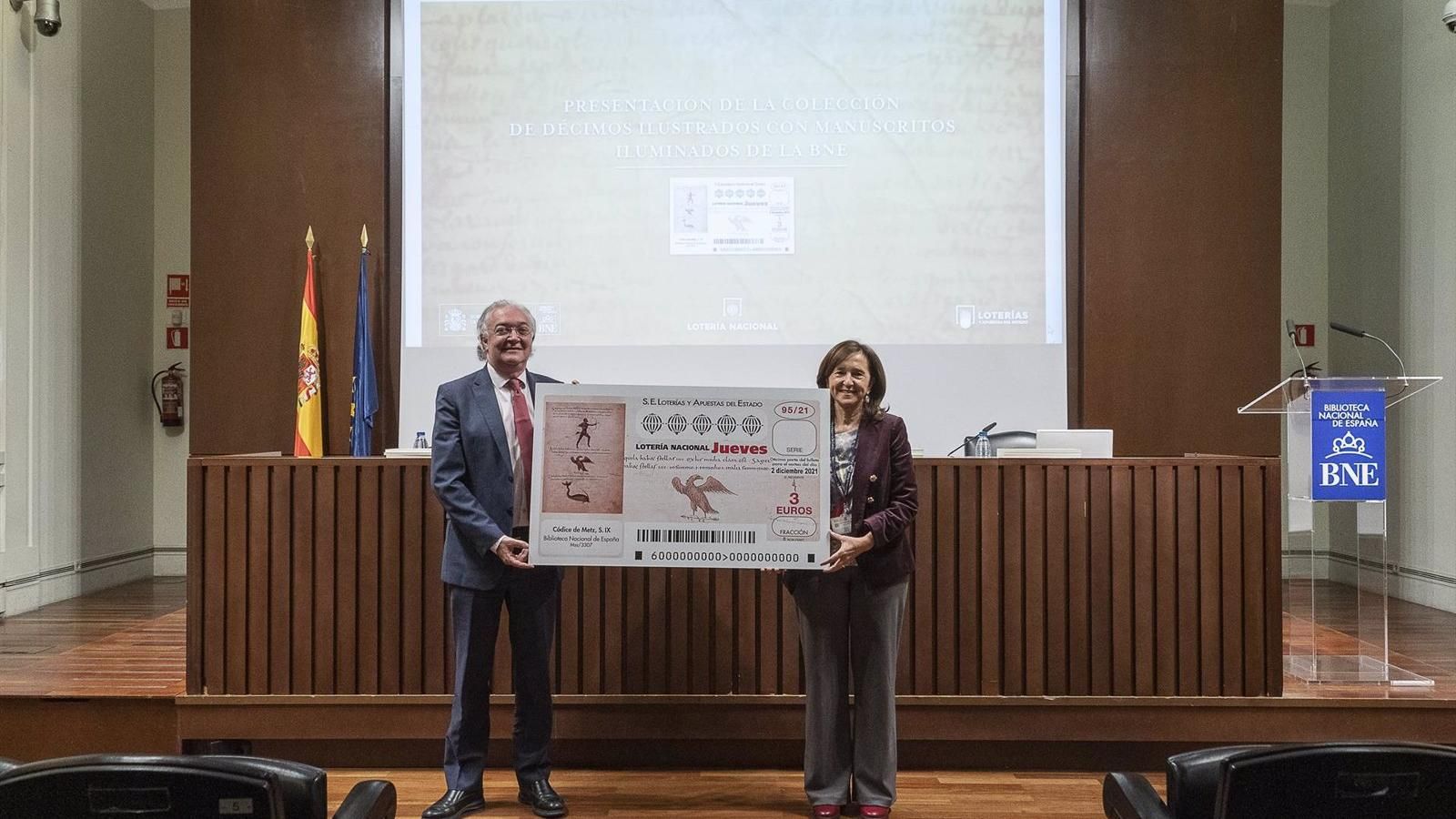 Una docena de manuscritos iluminados de la Biblioteca Nacional ilustrarán los décimos de Lotería
