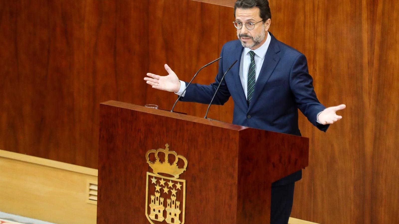 Lasquetty acusa a Sánchez de "maltratar Madrid" en los presupuestos