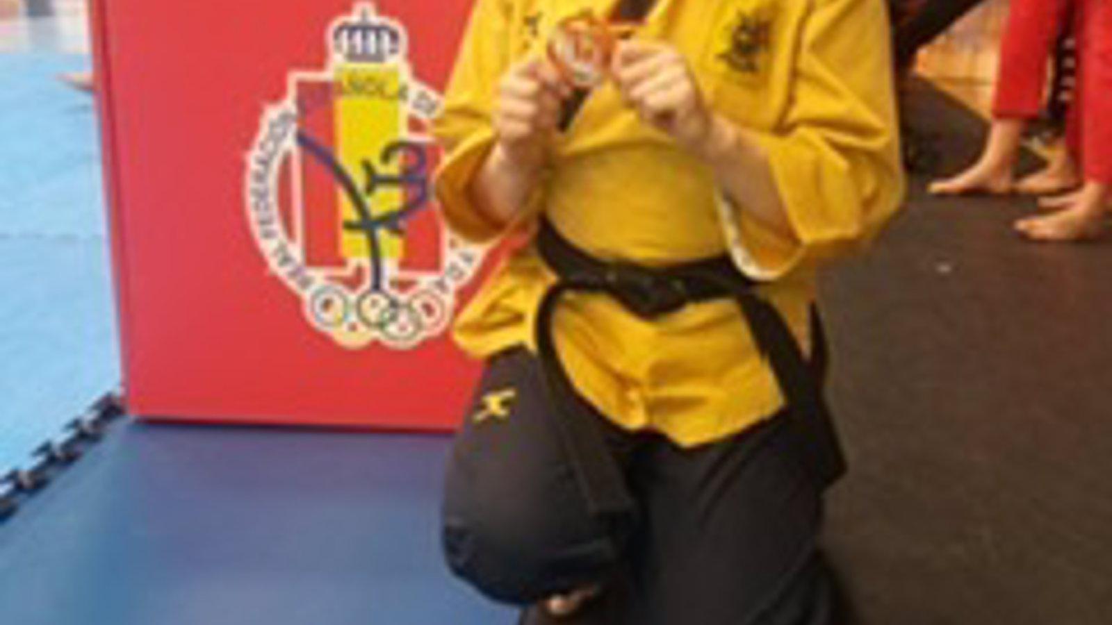 La colmenareña Beatriz Castellanos se alza con el bronce en el Campeonato de España de Taekwondo