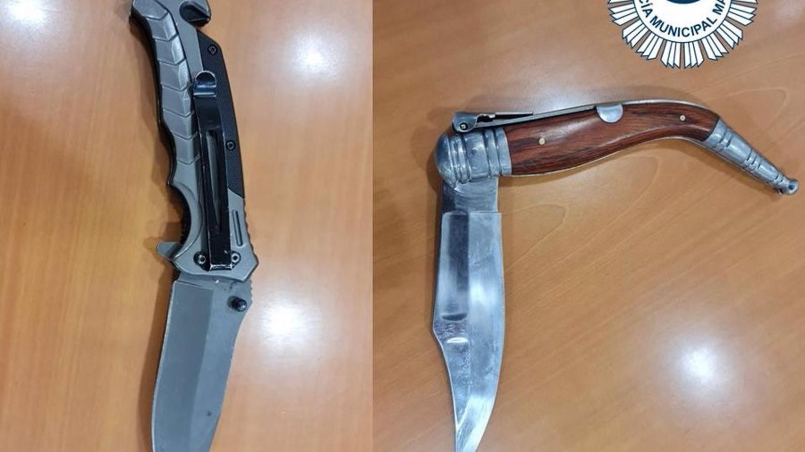 Dos detenidos por portar navajas prohibidas en una discoteca de Villaverde