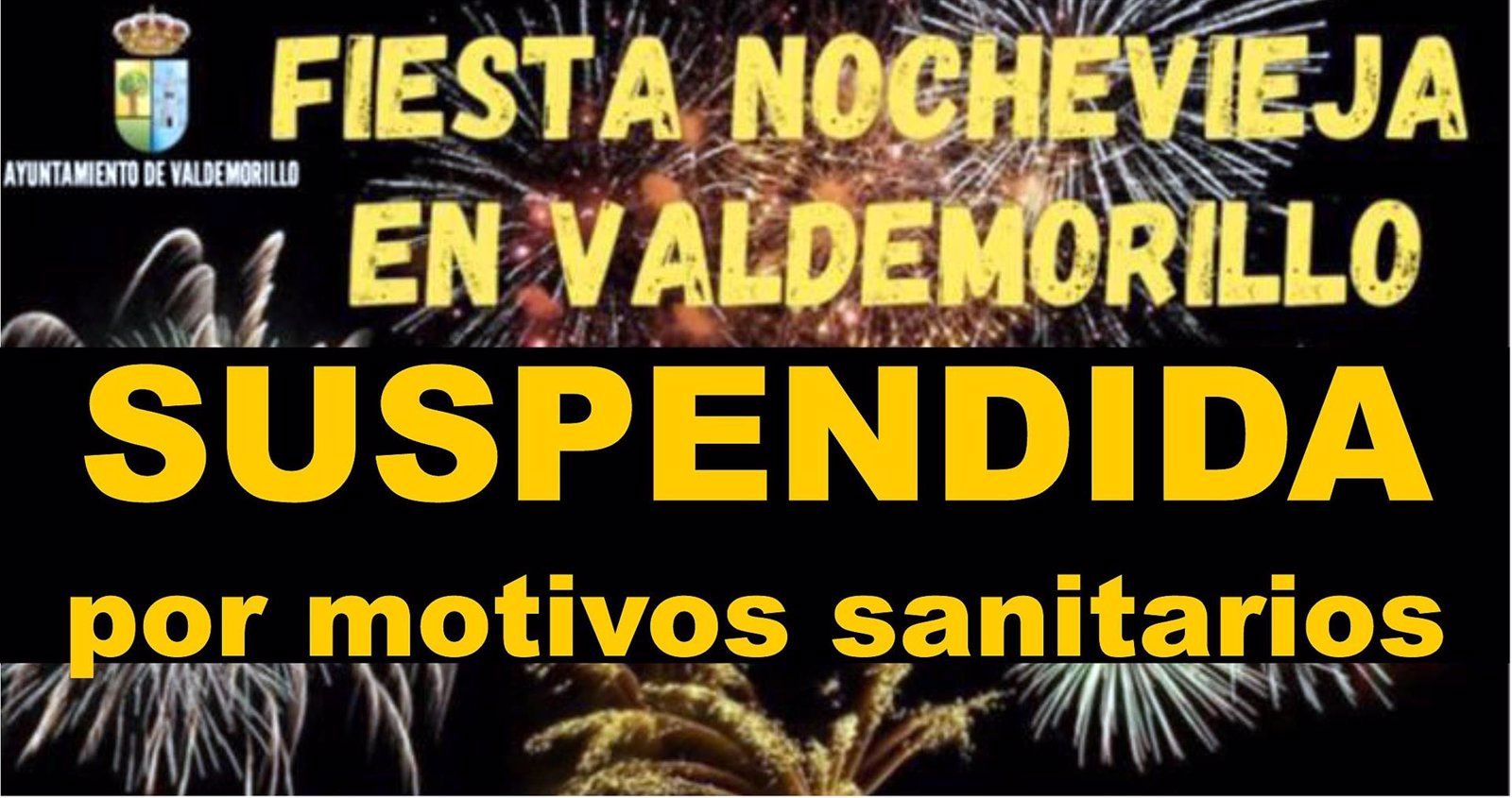 Suspendida la fiesta de Nochevieja de Valdemorillo por la situación sanitaria