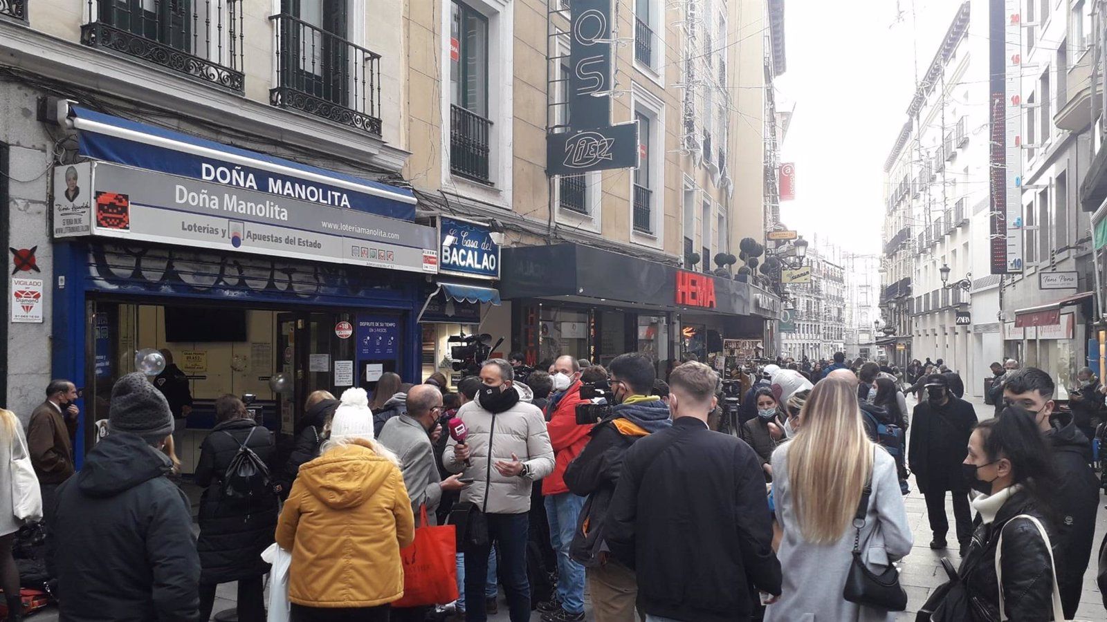 'Doña Manolita' reparte casi 500.000 euros en el Sorteo de Navidad