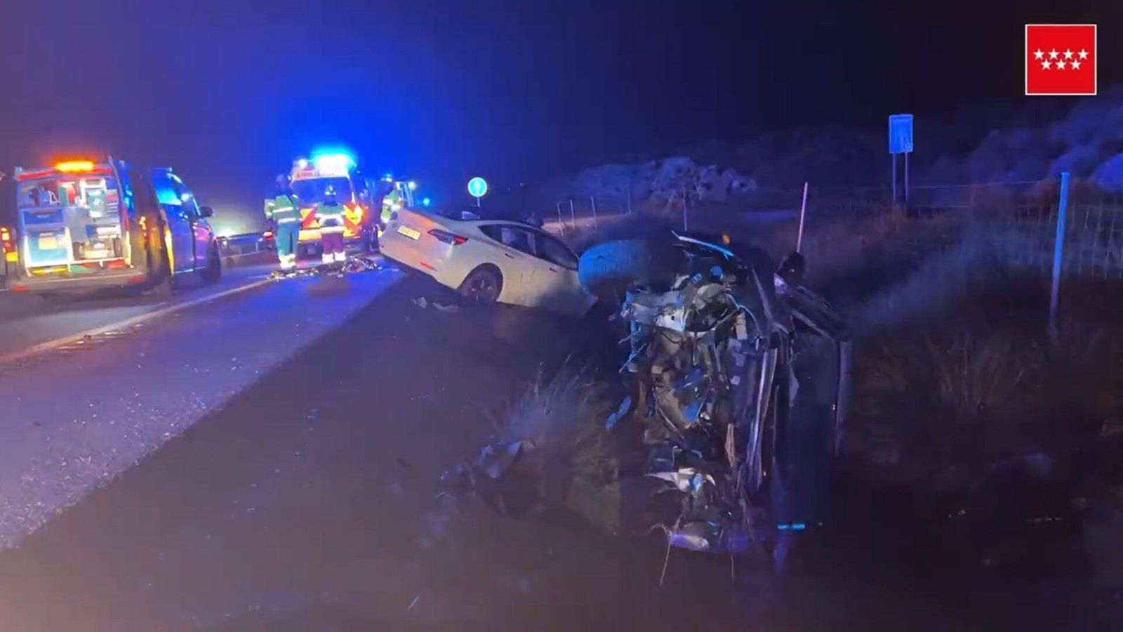 Dos muertos y un herido grave en un accidente entre dos vehículos en Fuentidueña de Tajo