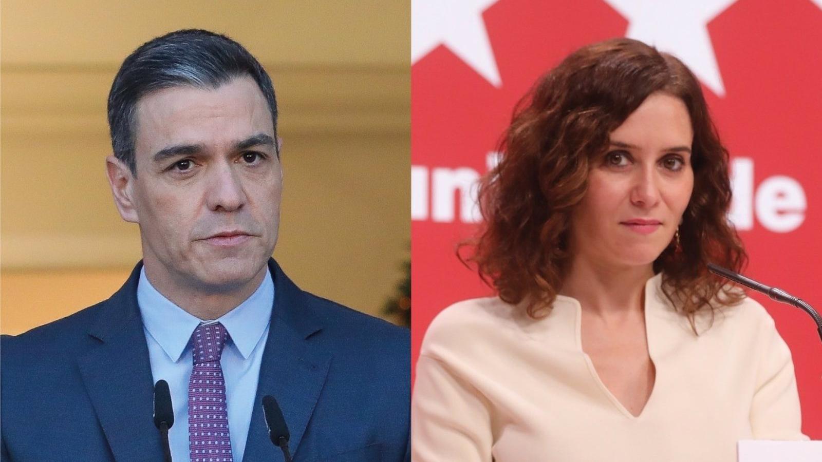 Sánchez dice que se ve mucha gente sin hogar "en las calles de Madrid" y Díaz Ayuso le recrimina que "él no sale a la calle"