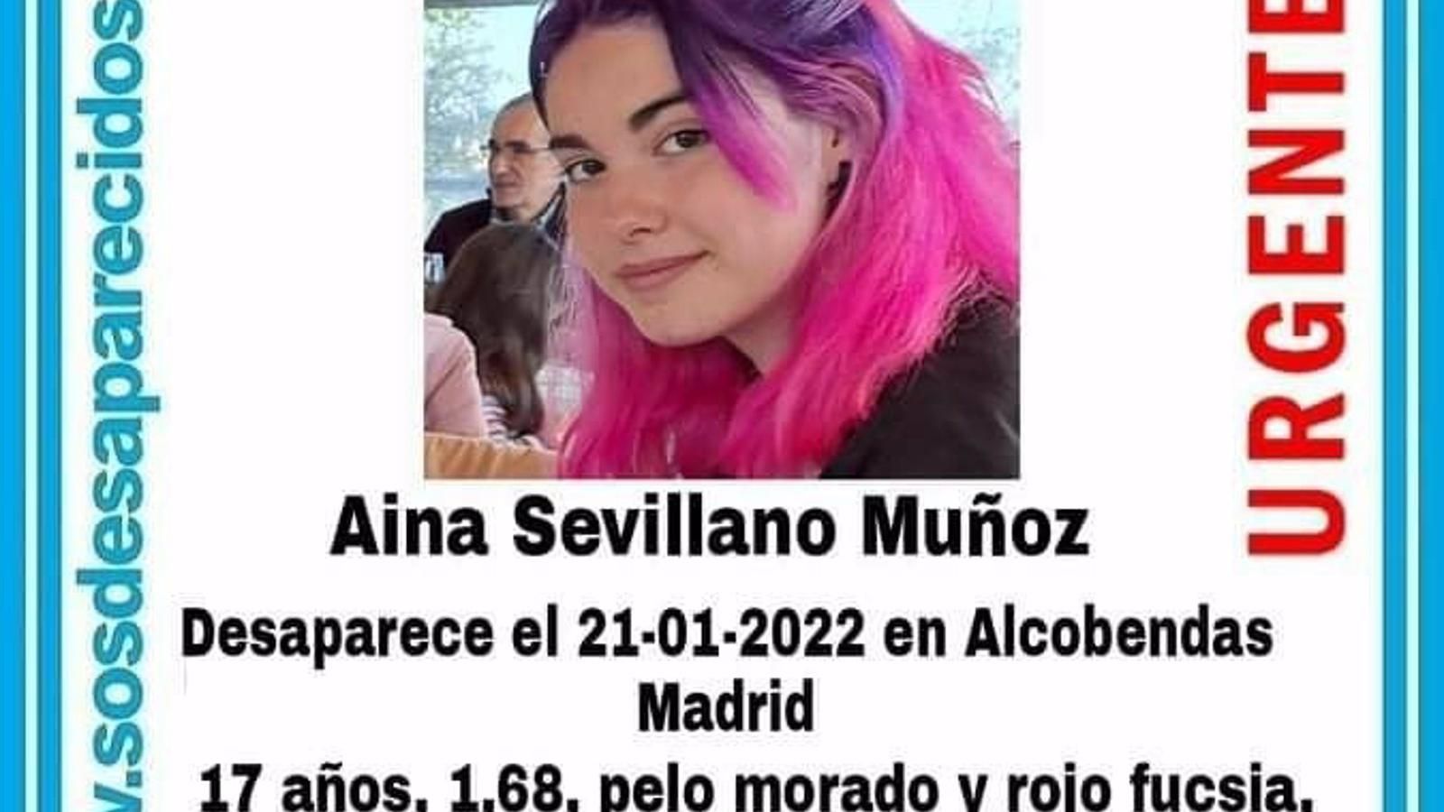  Buscan a una chica de 17 años desaparecida el viernes en Alcobendas
