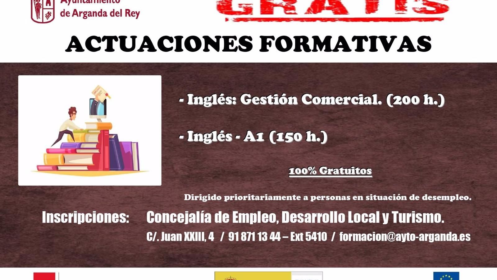 El inglés, protagonista de las nuevas actuaciones formativas para personas desempleadas de Arganda