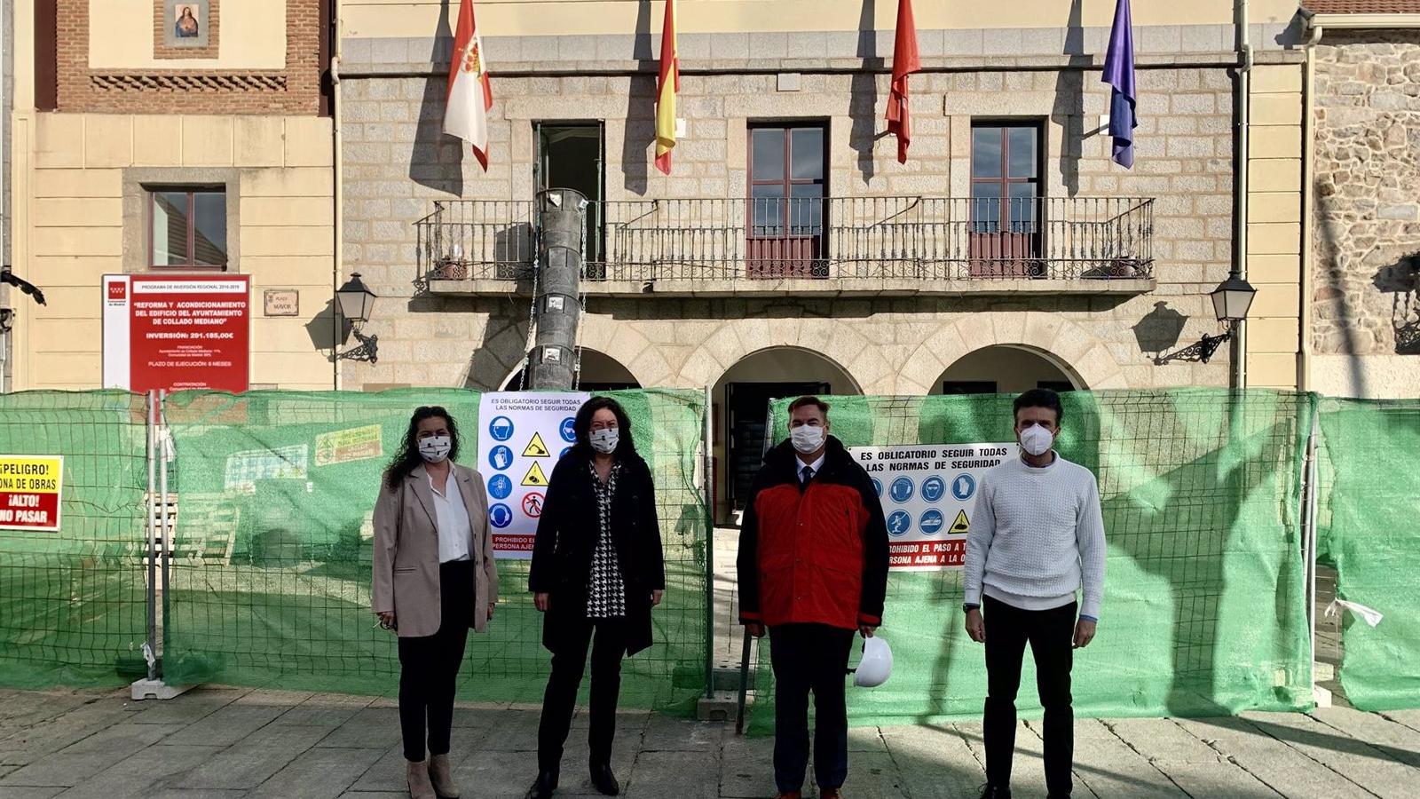 Arrancan las obras de reforma del Ayuntamiento de Collado Mediano para mejorar la accesibilidad y eficiencia energética