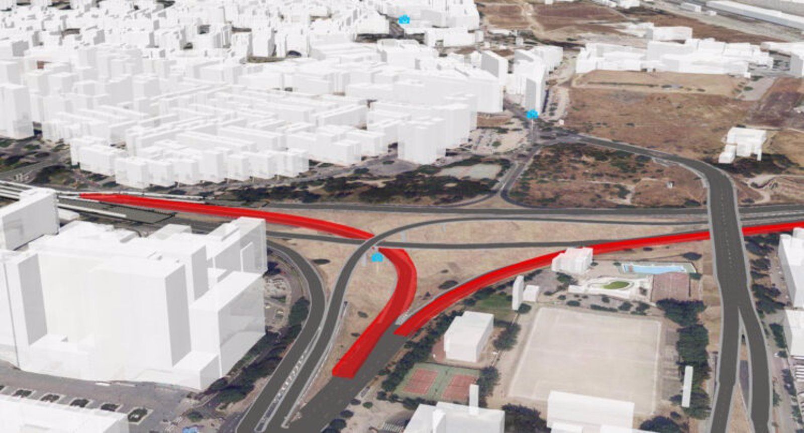 Un nuevo viaducto conectará de forma directa la M-607 con el Paseo de la Castellana