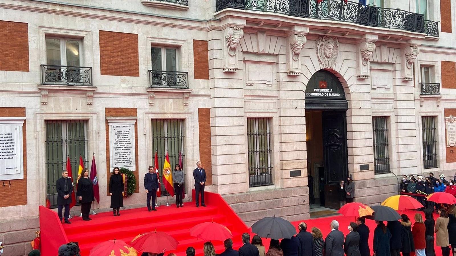 Homenaje en la Puerta del Sol a las víctimas de los atentados del 11M