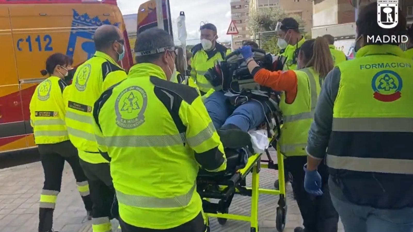 El Samur recupera de una parada cardiorrespiratoria a un hombre de 53 años que se había atragantado