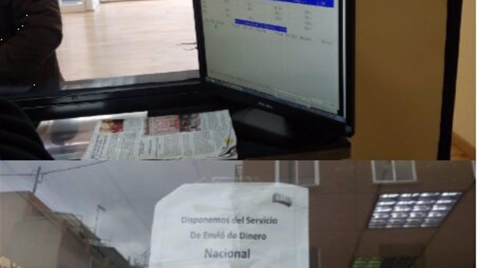Investigado un local de Usera con licencia de lavandería que era locutorio y vendía lotería