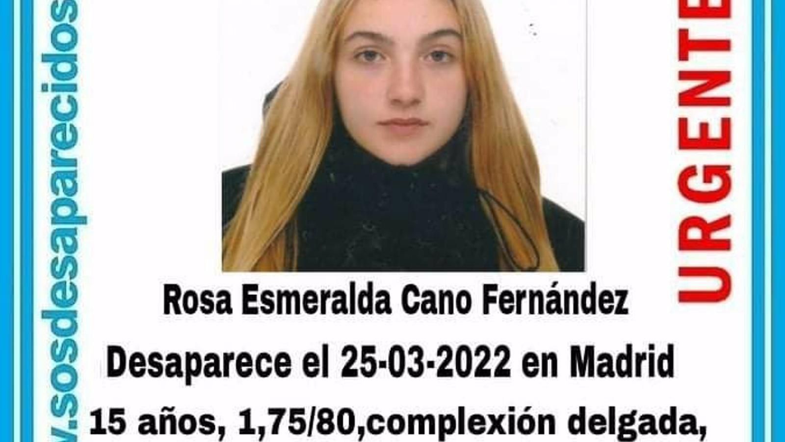 Buscan a una chica de 15 años desaparecida el viernes en Madrid