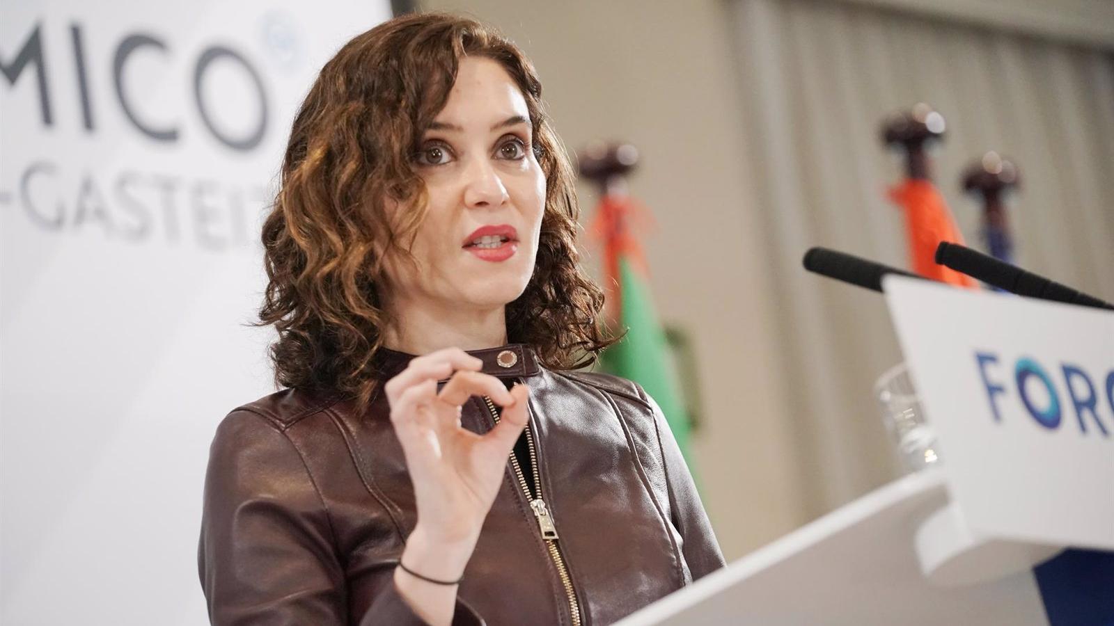 Díaz Ayuso defiende que su Gobierno es "cancerbero de un modelo de bajos impuestos, apertura al mestizaje y de unión"