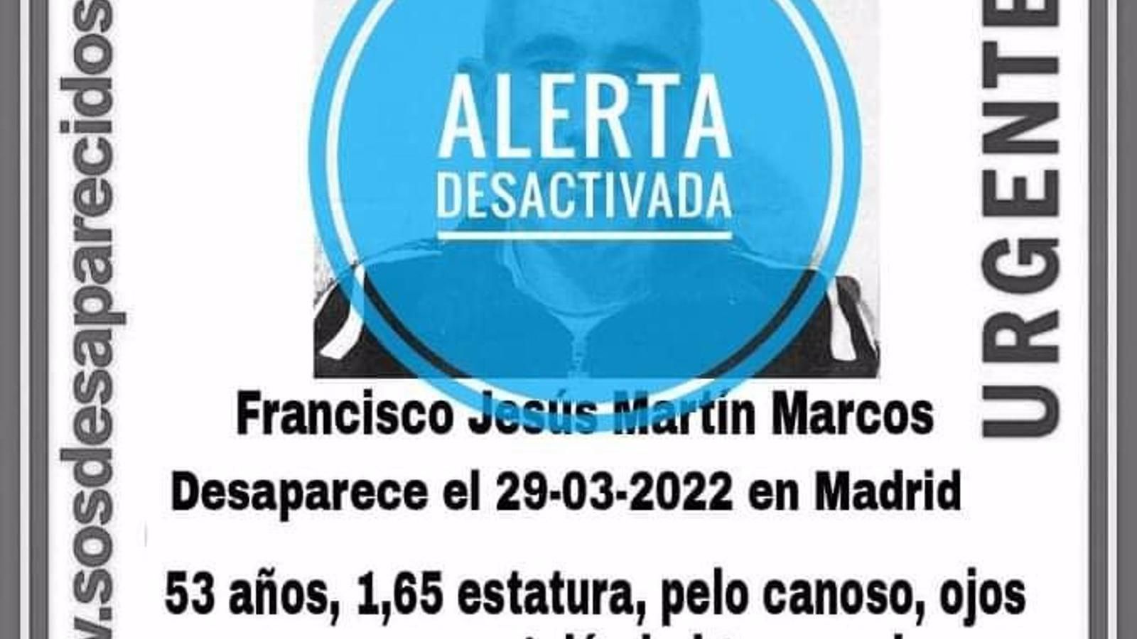 Localizan a dos hombres desaparecidos hace casi dos semanas en Madrid