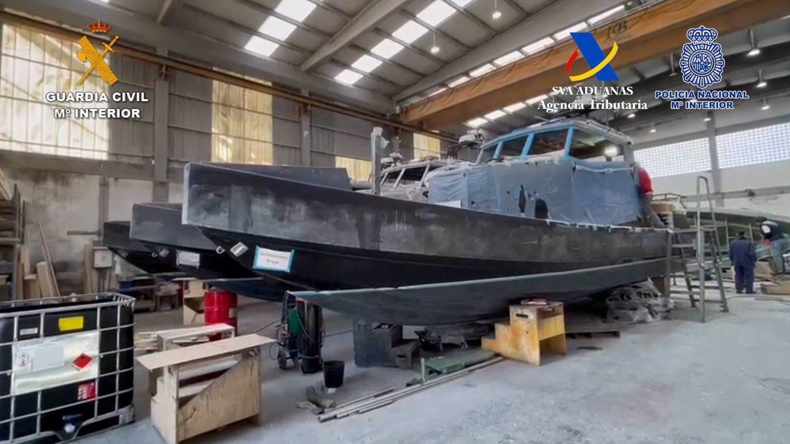 Desmantelada una organización que fabricaba embarcaciones de alta velocidad para el narcotráfico