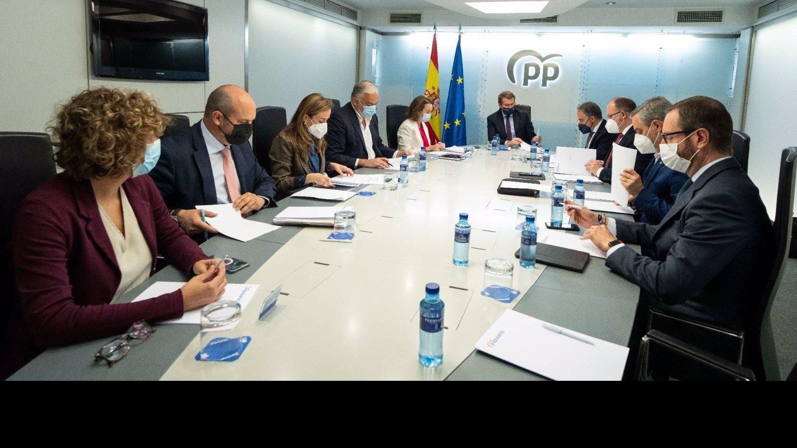 Feijóo ultima el diseño de los segundos niveles del PP y el ajuste del Grupo Popular, que quiere tener aprobado en mayo