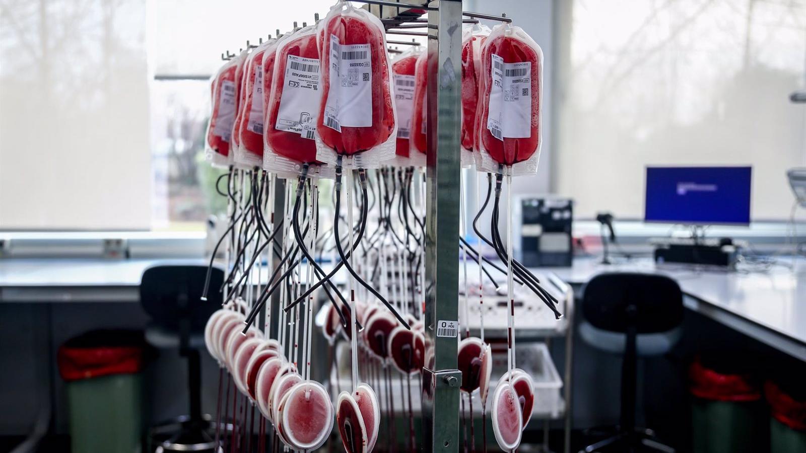 Las reservas de sangre de los grupos 0+, 0-, A+, A- y B- están en alerta roja