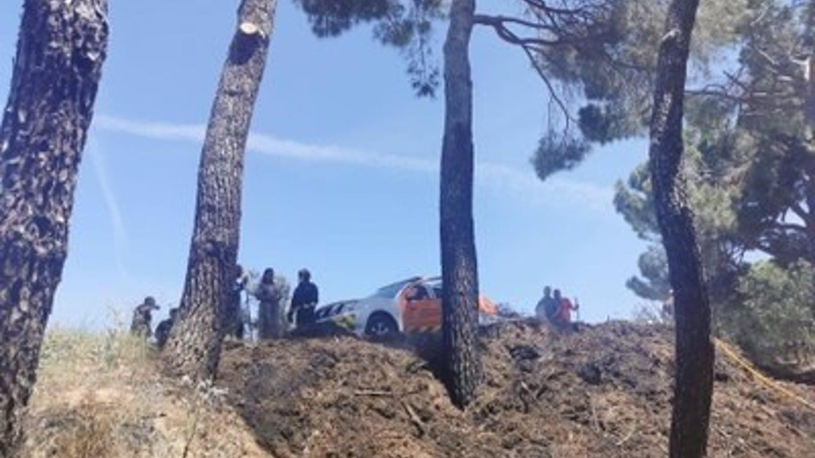 Controlado el incendio provocado en un pinar de Arroyomolinos