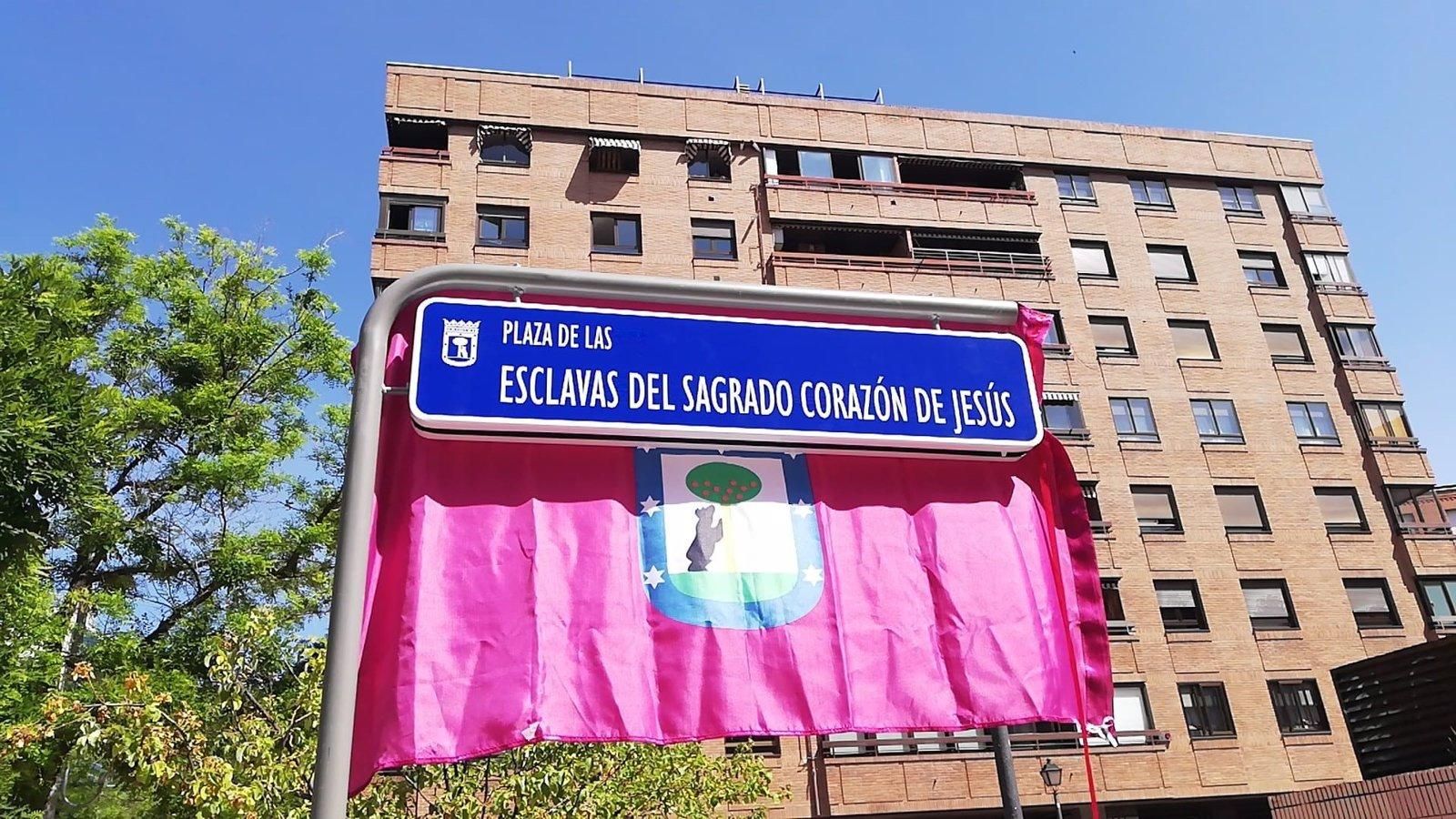 Las Esclavas del Sagrado Corazón de Jesús dan nombre a una plaza en Chamberí