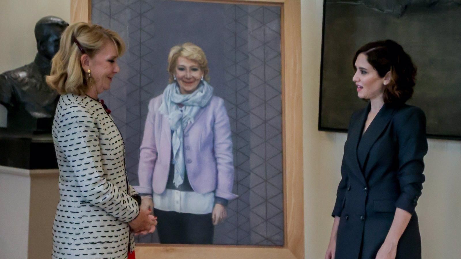 El retrato de Esperanza Aguirre se une al del resto de expresidentes autonómicos en la Real Casa de Correos