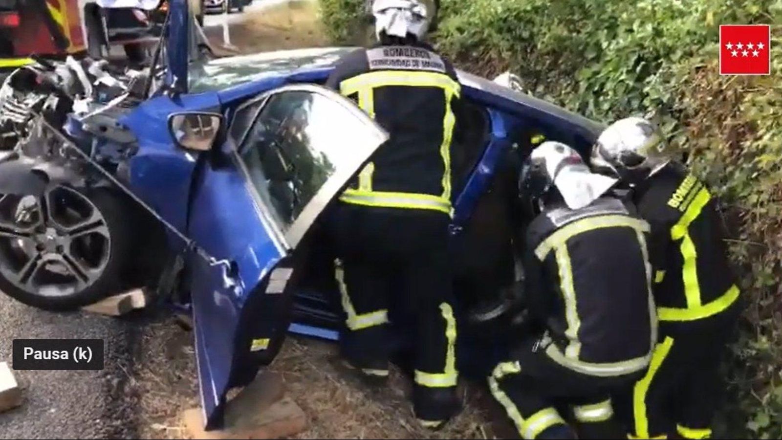 Herida una conductora tras chocar frontalmente contra otro vehículo en la M-404