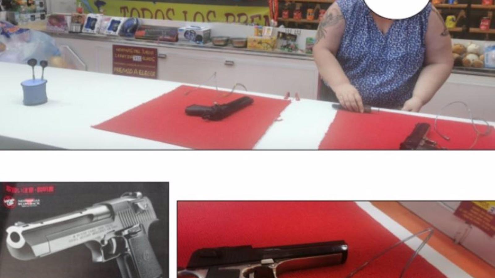  Incautadas 10 pistolas de aire comprimido en dos casetas de feria en Hortaleza por carecer de documentación