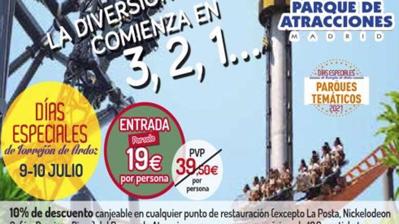 Vuelven los Días Especiales a Torrejón con descuentos en Parque de Atracciones, Warner, Zoo, Aquópolis y Safari Madrid