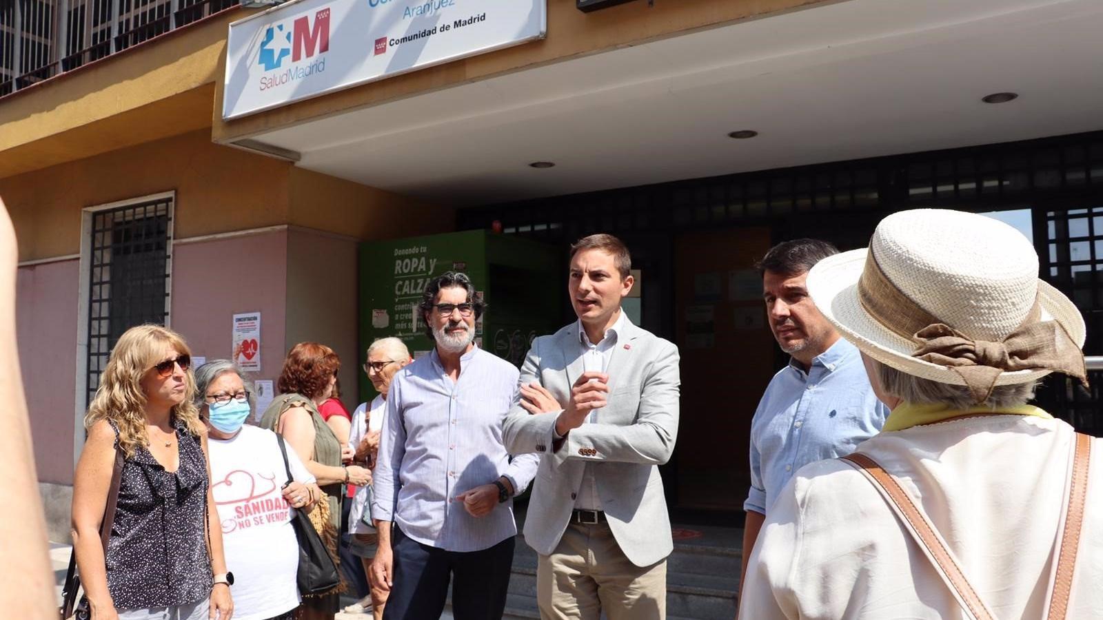 Lobato pide la apertura de las Urgencias de Atención Primaria en Aranjuez y critica el "abandono" por parte del PP